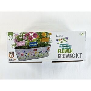 New Dan & Darci Paint & Plant Flower Growing Kit Kids Ages 5-12 Stem Learning